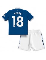 Everton Ashley Young #18 Kotipaita Lasten 2023-24 Lyhythihainen (+ shortsit)